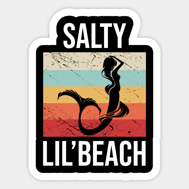 Salty Lil Beach Sticker by anema